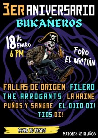 3er aniversario bukañeros