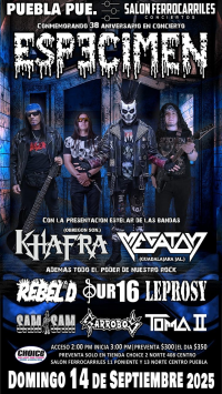 Especimen – 38° Aniversario en Concierto